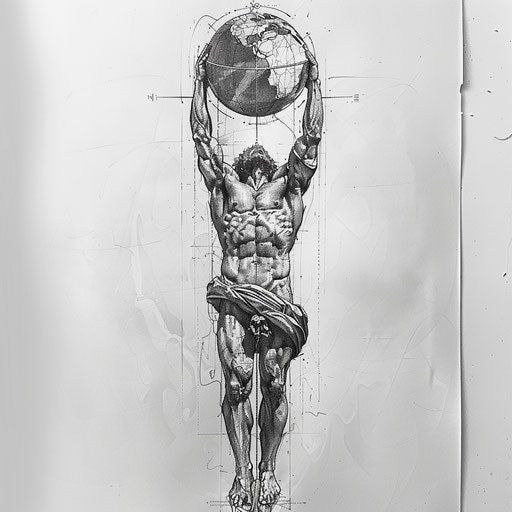 Atlas bearing the weight of the market